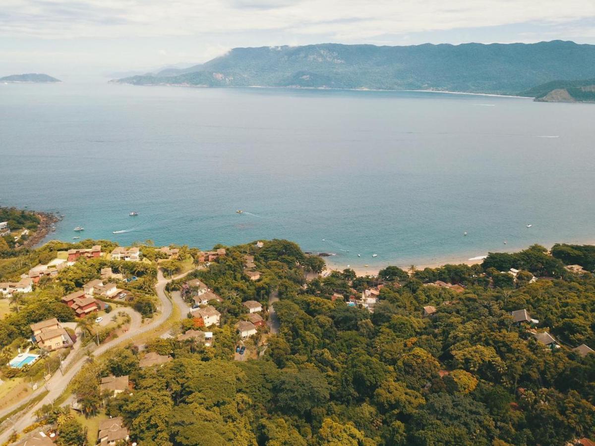 Bangalo Com Vista Para O Mar No Condominio Yacamim Ilhabela Praia Do Curral Exteriör bild