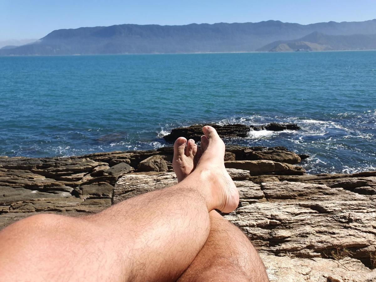 Bangalo Com Vista Para O Mar No Condominio Yacamim Ilhabela Praia Do Curral Exteriör bild